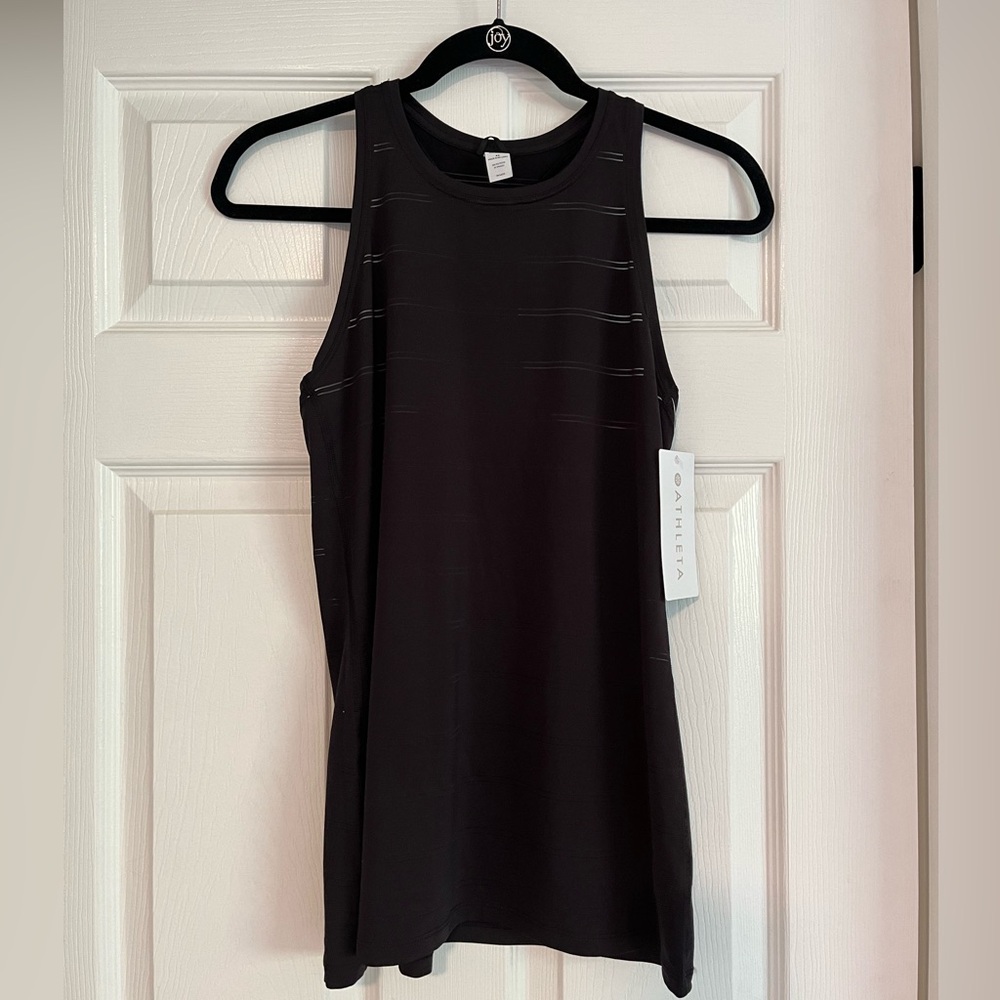 Athleta high neck Chi Double Stripe tank